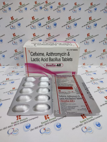 Cefixime+ azithromicin with lb 1