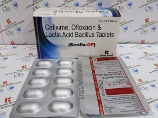 Cefixime ofloxacin with lb