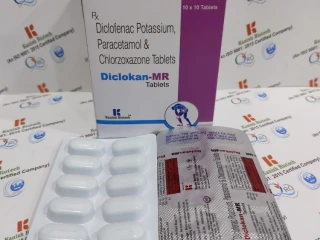 Diclofenac pottasium, paracetamol and chlorzoxazone tablet