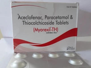 Aceclofrnac ,Paracetamol & Thiochochecoside tab Franchise Pan India