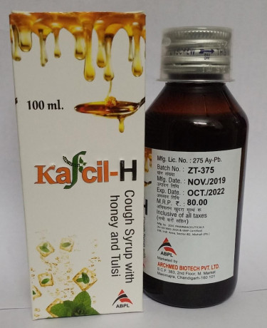 KAFCIL-H COUGH SYRUP WITH HONEY AND TULSI 1