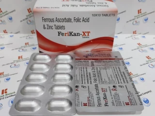 Ferrous ascorbate, folic acid and zinc tablet