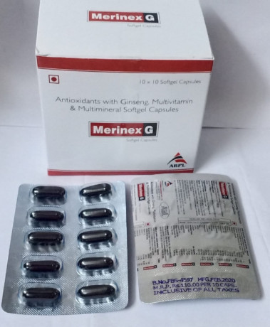 MERINEX-G (Antioxidants With Ginseng, Multivitamin & Multimineral Softgel Capsules) 1