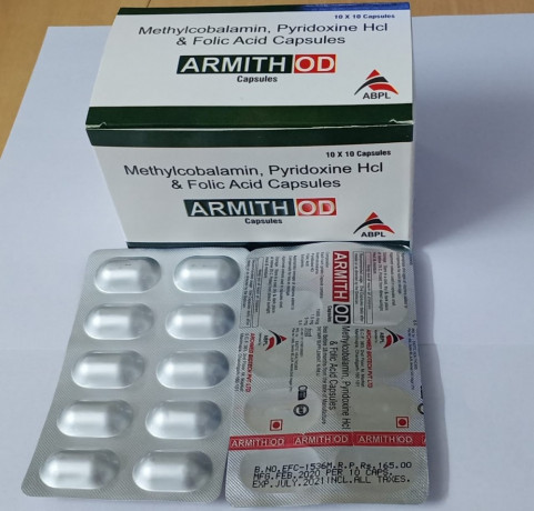 ARMITH-OD (Methylcobalamin Pyridoxine Hcl and Folic Acid Capsules) ) 1