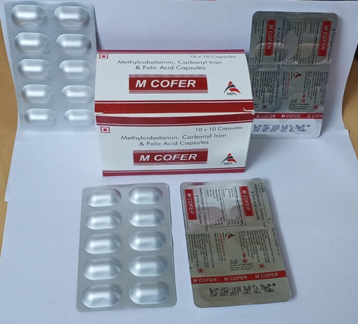 M-COFFER (Methylcobalamin, Carbonyl Iron & Folic acid Capsule) 1