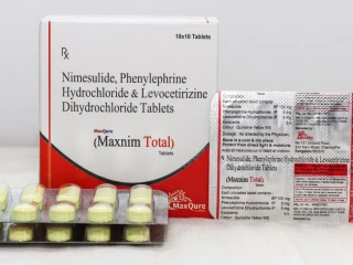 NIMESULIDE 100MG+ PHENYLEPHRINE HCL 5MG+LEVOCETRIZINE DIHYDRO CHLORIDE 5MG