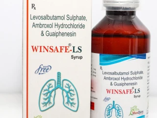 AMBROXOL HYDROCHLORIDE IP 30MG + LEVOSALBUTAMOL SULPHATE IP 1 MG+GUAIPHENESIN IP 50MG.