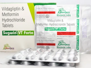 Vildagliptin 50 Mg + Metformin HCI IP 1000 Mg Tablets