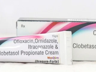 Ofloxacin IP 0.75%+Orindazole IP 2.0%+Itraconazole USP 1.0%+Clobetasol Propionate IP 0.05%+Methylparaben IP 0.2%+Propylparaben IP 0.02% Cream