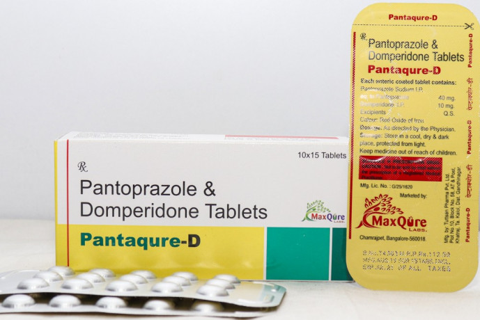 Pantoprazole Sodium IP Eq To Pantoprazole 40 mg+Domperidone IP 10 Mg Tablets 1