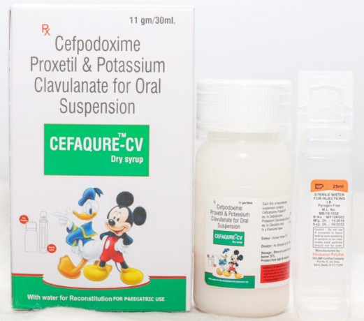 Cefpodoxime Proxetil IP Eq To Cefpodoxime 50 Mg+Potassium Clavulanate Diluted IP Eq To Clavulanic Acid 31.25 Mg Oral Suspension 1