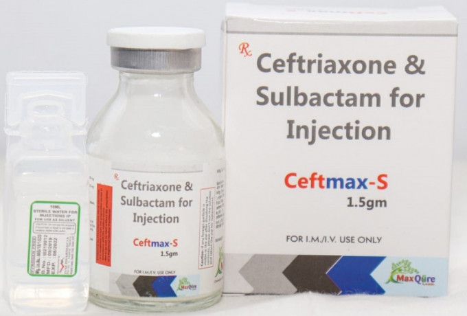 Ceftriaxone 1.0 Gm & Sulbactam 0.5 Gm Inj 1