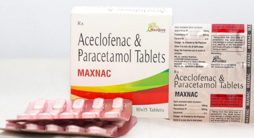 Aceclofenac IP 100 Mg+ Paracetamol 325 Mg Tablets 1