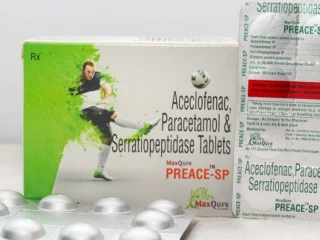 Aceclofenac 100Mg +Paracetamol 325 Mg+Serratiopeptidase 15Mg Tablets