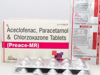 Acecloenac IP 100 Mg+ Paracetamol IP 325 Mg+ Chlorzoxazone USP 250 Mg Tablets