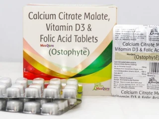 Calcium Citrate Malate 250 Mg+ Vitamin D3 IP 100 IU+Folic Acid IP 50 Mcg Tablets