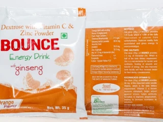 Dextrose With Vitamin C , Zinc , And Ginseng.
