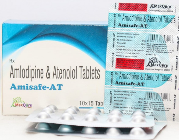 Amlodipine Besylate IP Eq To Amlodipine 5 Mg + Atenolol IP 50 Mg Tablets 1