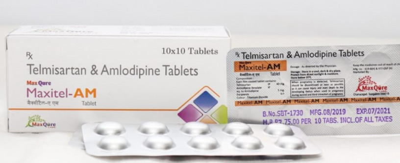 Telmisartan IP 40 Mg+ Amlodipine Besylate IP 5 Mg 1