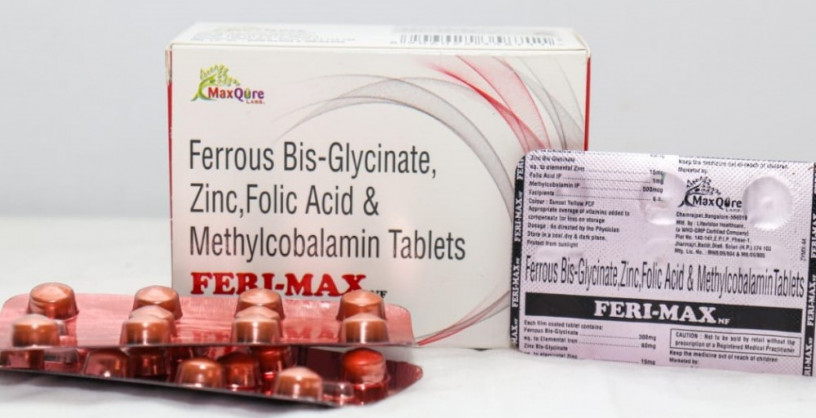 Ferrous Bis-Glycinate +. Elemental Iron + Zinc Bis-Glycinate eq. Elemental Zinc +Folic Acid + And Methylocobalamin 500 mcg Tablets 1