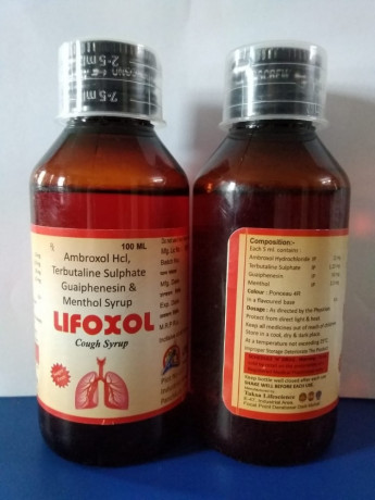 Ambroxol Hcl terbutaline sulphate Guaiphenesin & menthol syrup trader in India 1