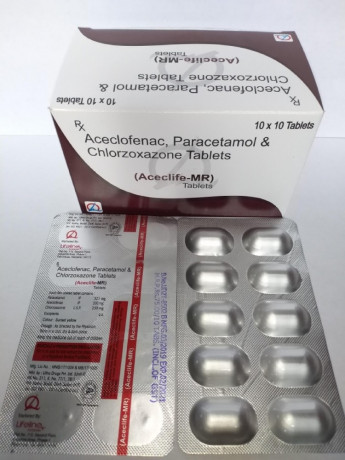 Aceclofenac Paracetamol & Chlorzoxazone Tablets 1