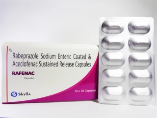 Rabeprazole Sodium Enteric Coated And Aceclofenac Sustained Release Capsules