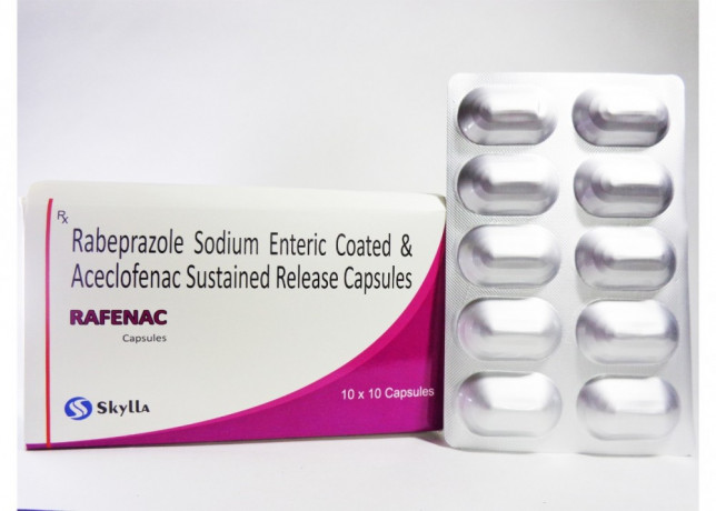 Rabeprazole Sodium Enteric Coated And Aceclofenac Sustained Release Capsules 1