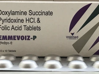 Doxylamine Succinate 10 mg + Pyridoxine Hydrochloride 10 mg + Folic Acid 2.5 mg