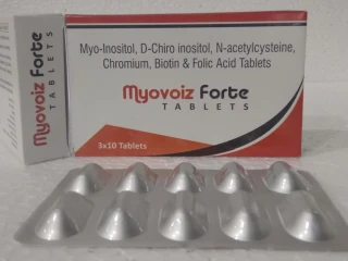 Myo Inositol 550mg+D Chiro Inositol 13.8mg+N Acetylcysteine 600mg+Vit D3 1000IU+Folic acid 1.5mg+Biotin+chromium