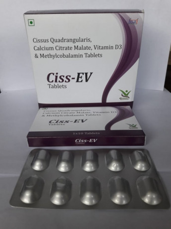 Cissus Quadrangularis Calcium Citrate Malate and Vitamin D3 and Methylcobalamin Tablets 1
