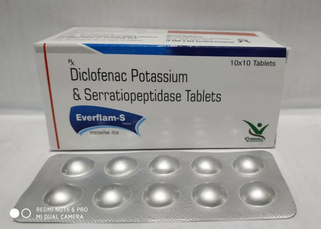 Diclofenac Potassium and Serratiopeptidase Tablets 1