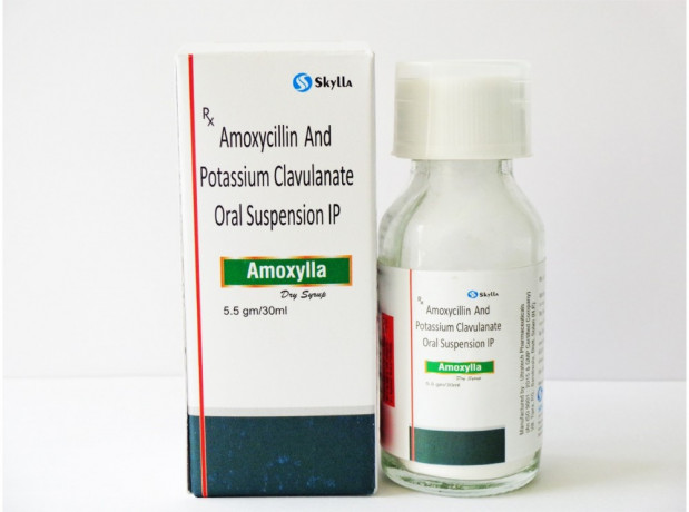 Amoxicillin and Potassium Clavulanate oral Suspension IP 5.5gm/30ml Franchise 1