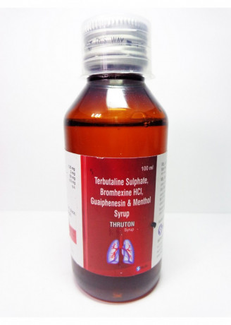 Terbutaline sulphate,Bromhexine HCL Guaiphenesin and Menthol Syrup 1