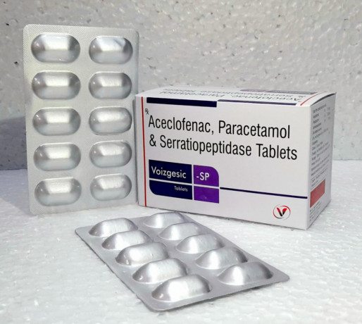 Diclofenac potassium 50+Paracetamol 325mg+Serratiopeptidase 15mg( 1