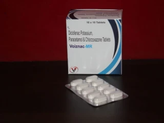Dicolfenac sodium 50mg+Paracetamol 325 mg+Chlorzoxazone 250 mg