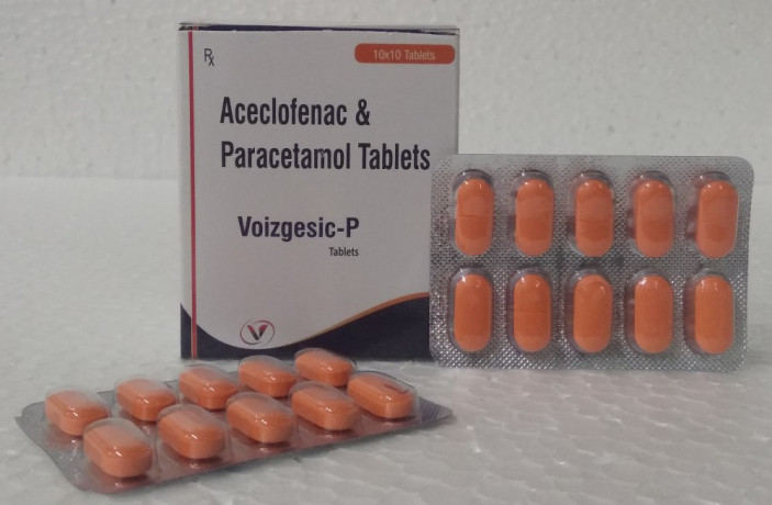 Aceclofenac 100mg+Paracetamol 325mg 1