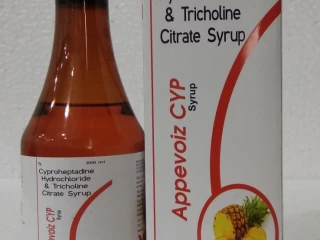 Cyproheptadine 2mg +Tricholine .275mg in Sorbitol base(70%