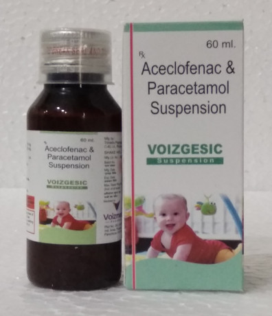 Aceclofenac 50 mg +Paracetamol 125 mg 1