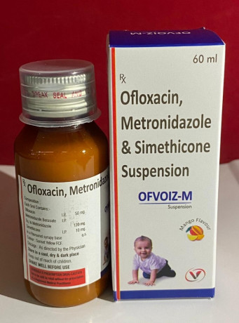 Ofloxacin 50mg+Metronidazole 120mg+Simethicone 10mg 1