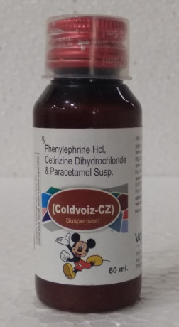 Paracetamol 125 mg +CPM 2 mg +Cetrizine 2.5mg ANTYPRETIC+ANTIOCLD 1
