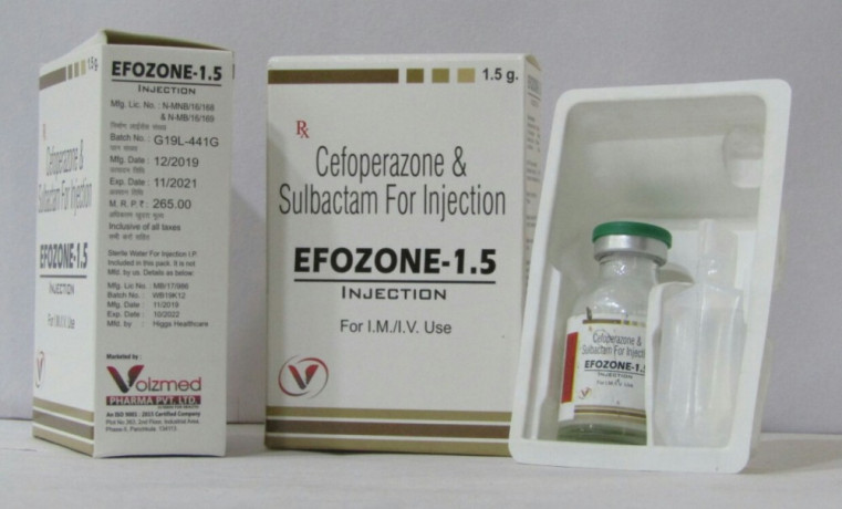 Cefoperazone 1000mg+Sulbactum 500 mg 1