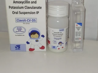 Amoxicillin and potassium clavulanate double strength dry syp
