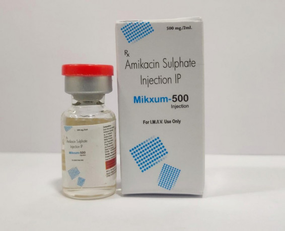 MIKXUM - 500 ( AMIKACIN SULPHATE INJECTION IP ) 1
