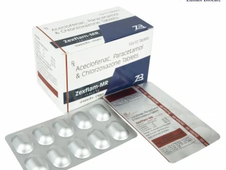 Aceclofenac 100 mg Paracetamol 325 mg Chlorzoxazone 250 mg