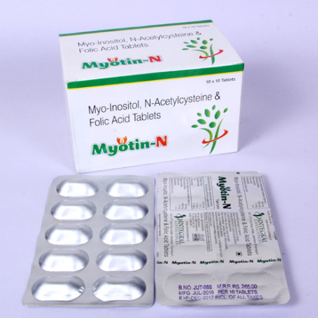 Myo-Inositol 1000 mg + N-Acytialcysteine 300 mg + Folic Acid 1.5 mg 1
