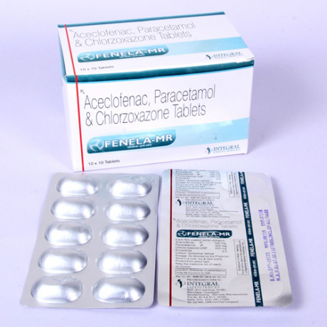 Acelofenac 100 mg + Paracetamol 325 mg + Chlorzoxazone 250 mg 1