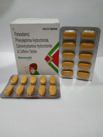 Paracetamol,Phenylephrine Hydrochloride,Diphenhydramine Hydrochloride Caffeine Tablets 1