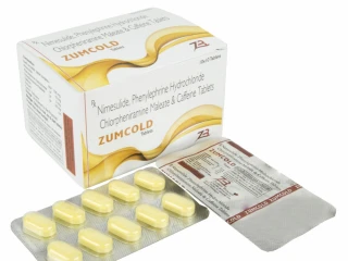 Nimesulide 100 mg Phenylephrine Hydrochloride 10 mg Chlorpheniramine Maleate 5 mg Caffeine 25 mg