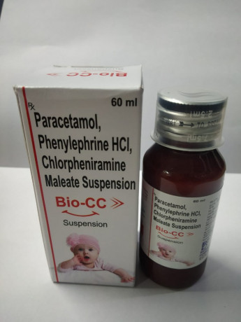 PARACETAMOL 250MG, PHENYLEPHRINE HCI , CHLORPHENIRAMINE MALEATE SUS 1